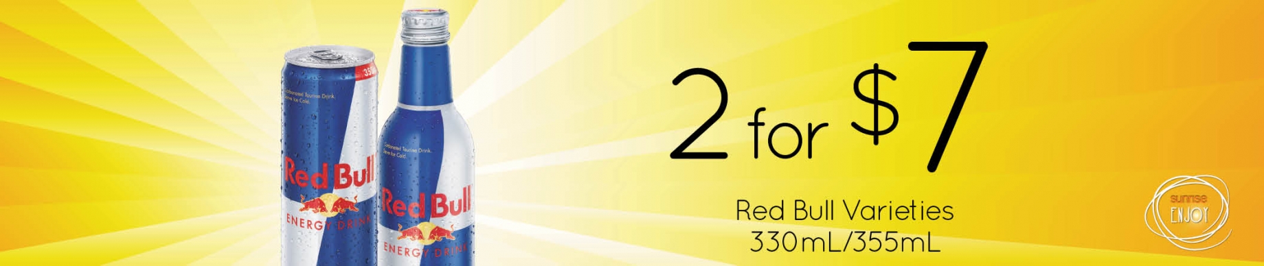 Red Bull 330ml/355ml - 2 for $7