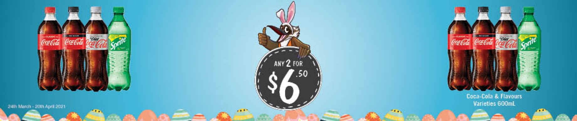 Coca-Cola & Flavours 600mL - 2 for $6.50